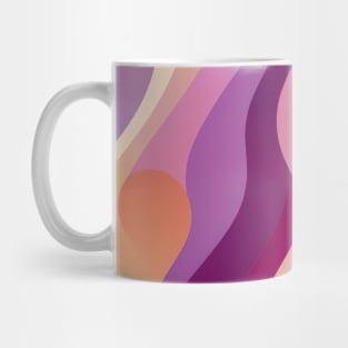 Colorful Sun's Magnetic Field  - Abstract Geometric Pattern Mug